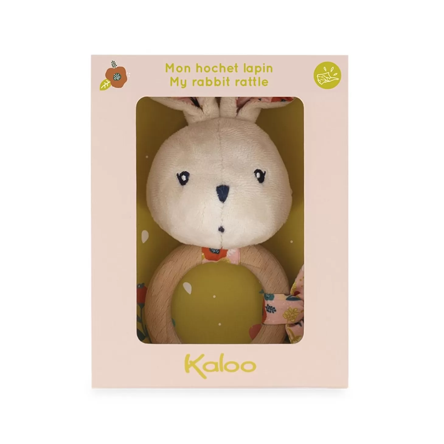 Kaloo Bunny Rattle Poppy