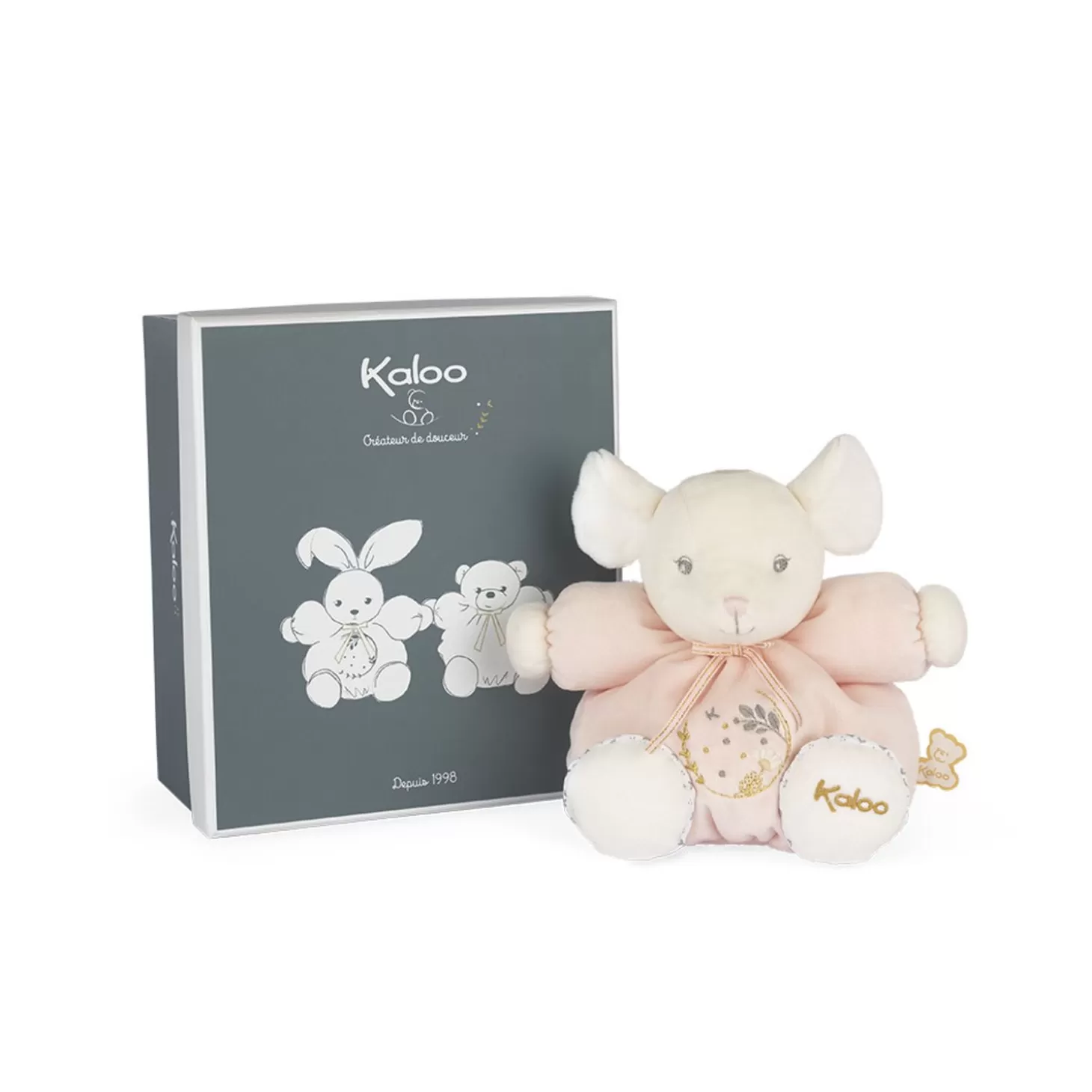 Kaloo Chubby Mouse Pink - Small