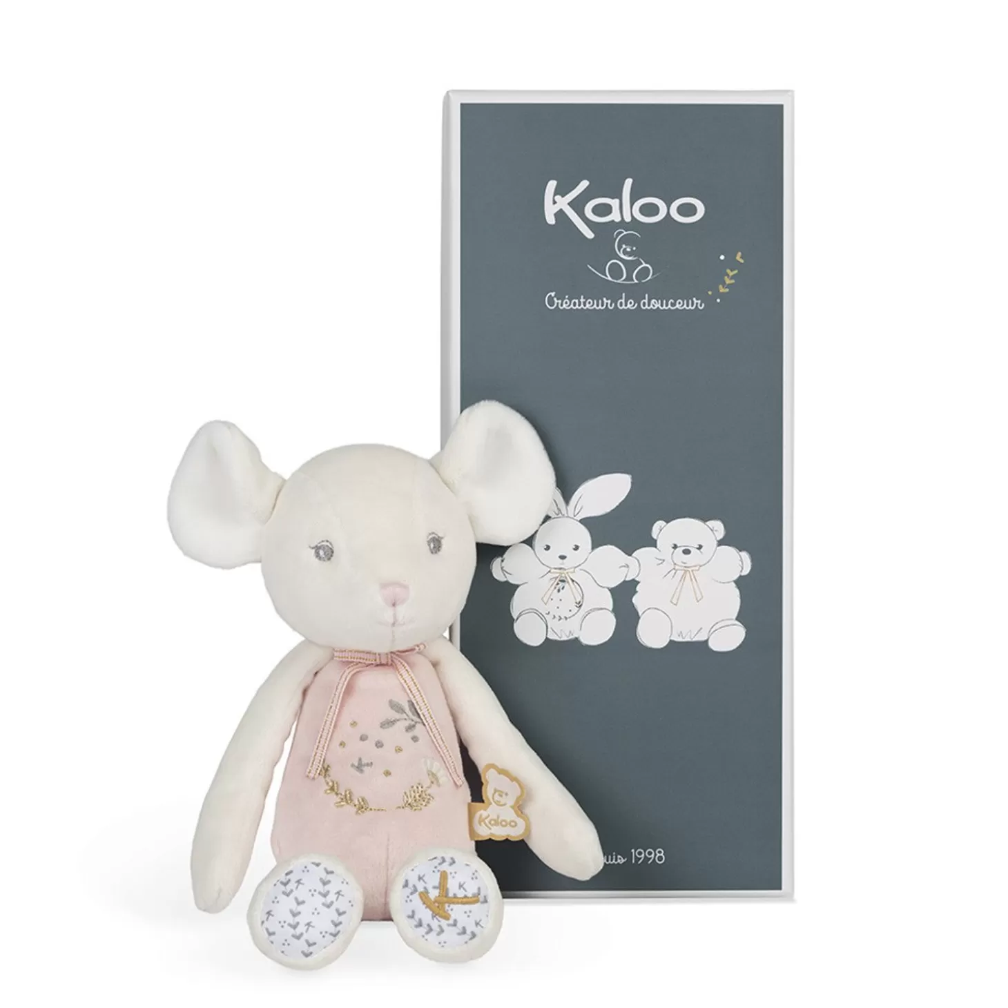 Kaloo Doll Mouse Pink - Small