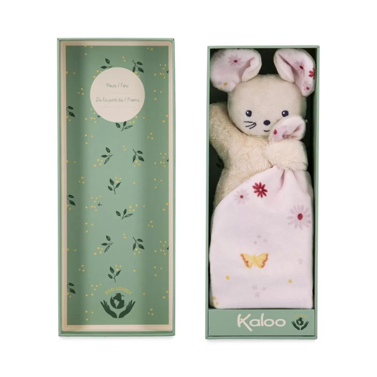 Kaloo Doudou Mouse Carre Douceur Aster Ladies