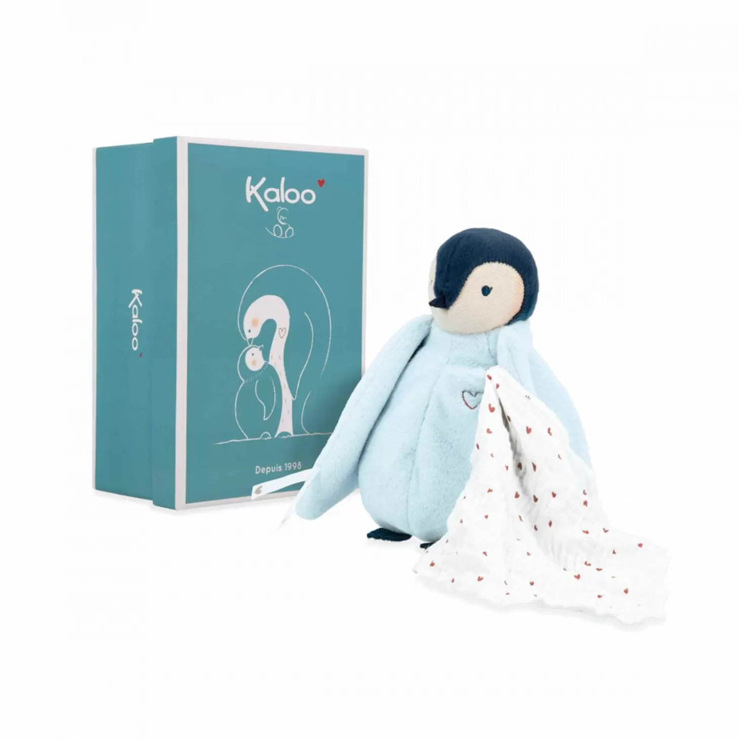 Kaloo Kissing Plush Penguin Blue