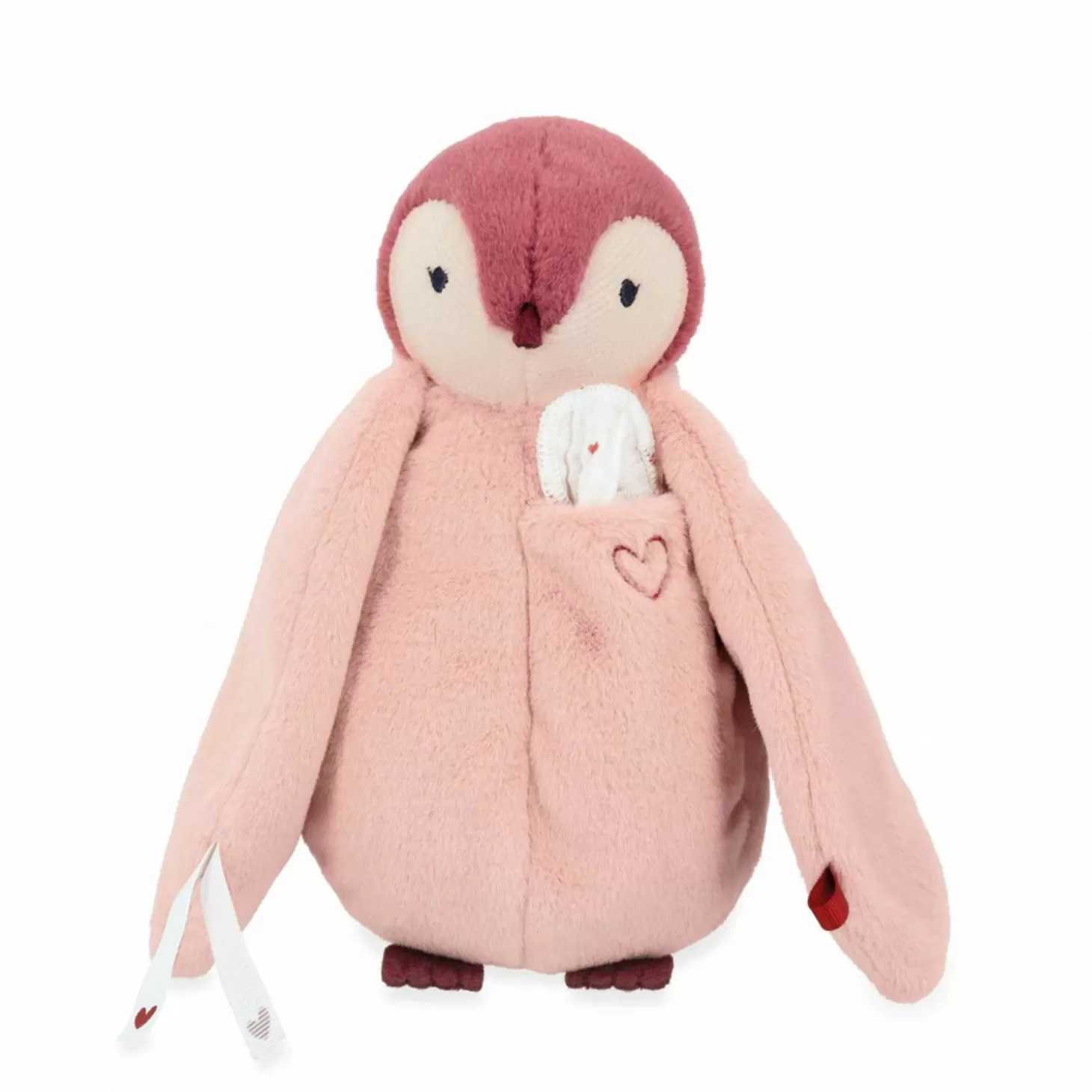 Kaloo Kissing Plush Penguin Pink