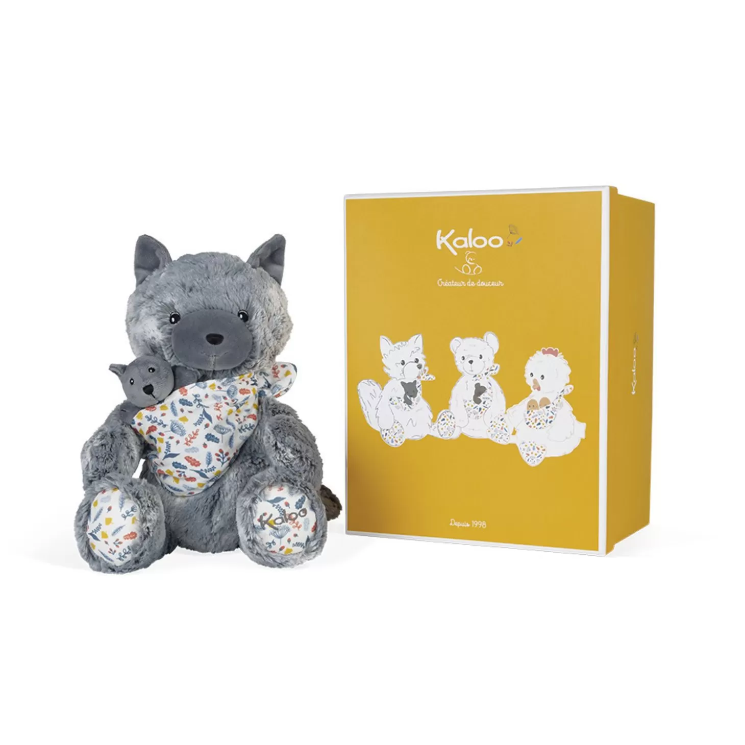 Kaloo Mummy Wolf Plush - Louise - 35 Cm (13.8 In)