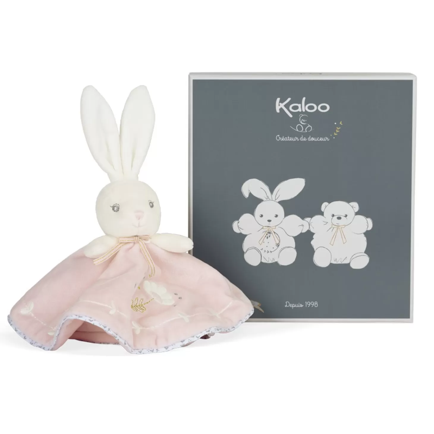 Kaloo Round Doudou Rabbit Pink