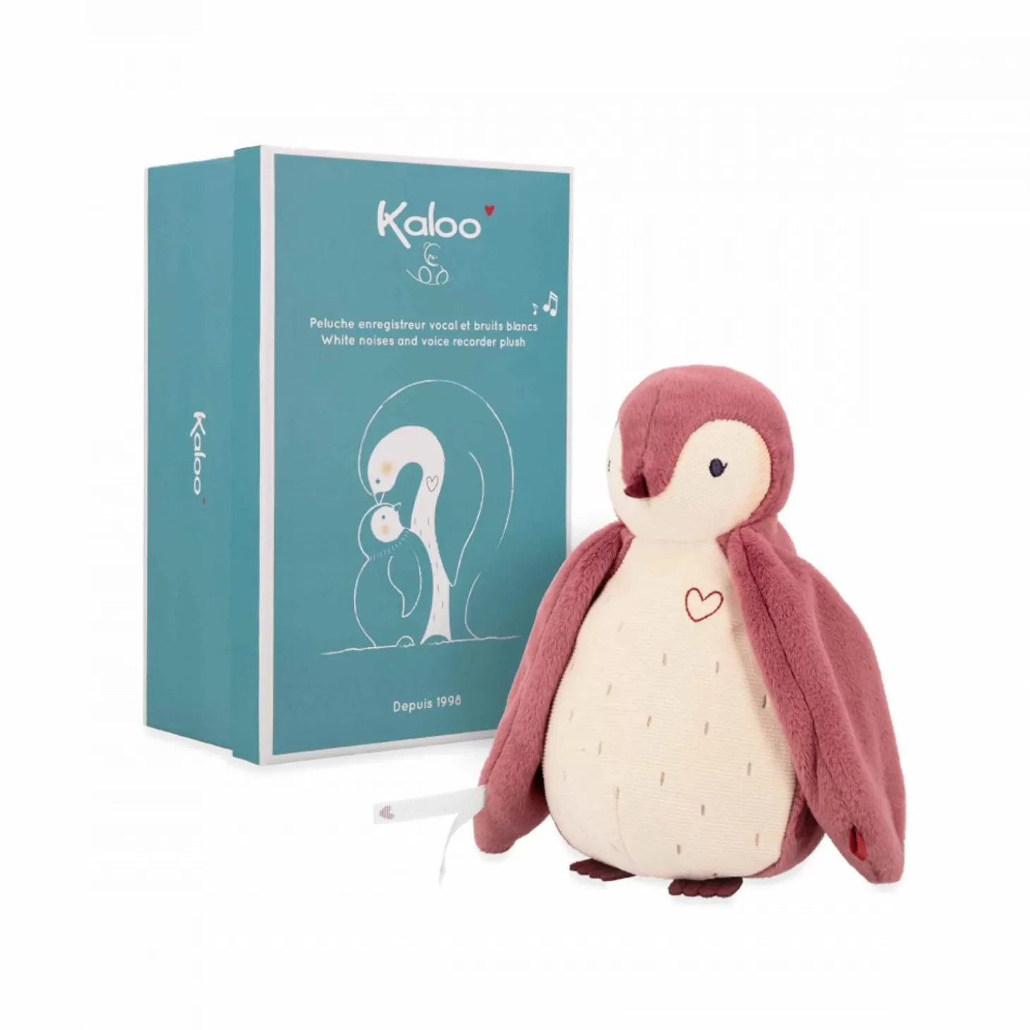 Kaloo White Noises Voice Recorder Plush Pink